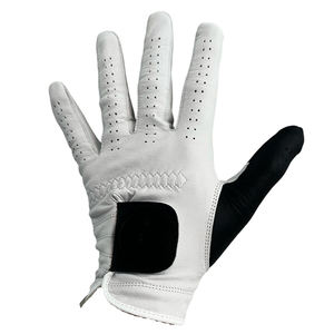 Gants de golf en cuir de mouton pur respirant gauche-droite, logo personnalisé, gants de golf en cuir Cabretta, accessoires de golf - Product Image 5