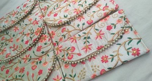 Sobre de efectivo bordado, bolsas para monedas, favores de boda indios, Shagun Lifafa Haldi Mehendi Sangeet, bolsa de regalo para invitados, Diwali de Halloween - Product Image 3