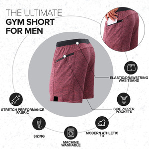 Short de jogging personnalisé pour homme, séchage rapide, ceinture élastique, idéal pour la course et l'entraînement, service OEM/ODM - Product Image 3