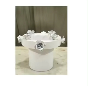 Nouveau Style Métal Blanc Couleur Fleur Vase Sur Mesure Décoratif En Métal Fer Fleur Vase Pour Hôtel Banquet Décoration - Product Image 4