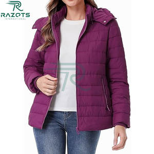 Chaqueta Acolchada de Otoño para Mujer, Transpirable, de Spandex/Algodón, con Cierre de Cremallera Brillante, Estilo Regular, Talla Grande, Impermeable, Ecológica - Product Image 3