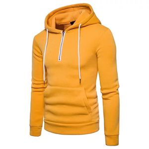 2025 nueva moda de invierno para hombre, sudaderas con capucha de manga larga con bolsillo de canguro, tamaño personalizado 6XL, Material polar de alta calidad, Color sólido - Product Image 1
