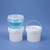 Seau en plastique PP de qualité alimentaire durable avec couvercle 750 ml, écologique, hermétique, pour emballage de crème glacée, bonbons, biscuits, vente en gros