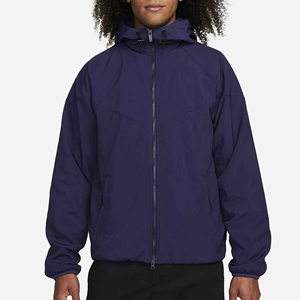 Dernier produit 2024, veste coupe-vent légère et imperméable avec logo personnalisé, fermeture éclair, veste en polyester pour homme avec capuche - Product Image 1