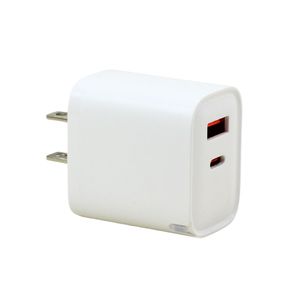 25W PD USB-A USB-C 3.0A doppia porta a muro ricarica rapida per telefono Tablet dispositivi elettronici-compatibile con la maggior parte dei modelli - Product Image 2
