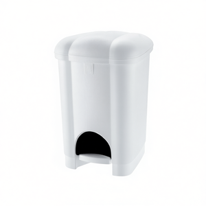 Carolina White 8101535112 Waste <b>Bin</b> with Pedal <b>Lid</b> 16Lt for Tontarelli - Product Image 2