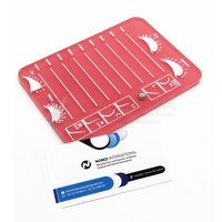 Plateaux de rangement pour extensions de cils avec logo personnalisé, en verre, forme sur mesure, kit d'outils Nomzi International High