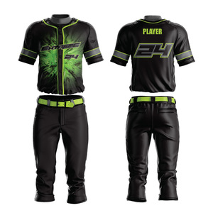 2025 New High Quality Men Baseball Uniforms Wholesale Polyester <b>Mesh</b> Jersey with <b>Pants</b> OEM ODM Custom Teamwear Manufacturer - Product Image 1