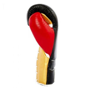 Gants de boxe de qualité supérieure en cuir de vache véritable, gants d'entraînement et de sparring professionnels, fabricant OEM, absorption des chocs - Product Image 3