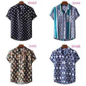 Men's Short Sleeve Button Down Shirts Casual Print Hawaii Vacation Short-Sleeved Shirt Tshirts Shirts for Men