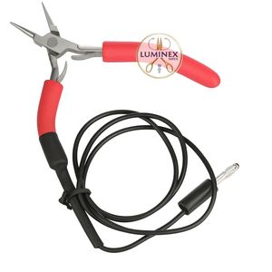 Luminex impex คีมหนีบจมูกแบบเข็มที่ต่อลงดินคีมทำเครื่องประดับสแตนเลสคุณภาพสูงปรับแต่งสีได้5" - Product Image 2