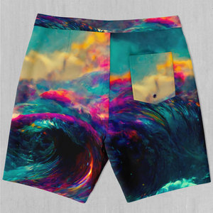 Shorts décontractés pour hommes, de haute qualité, personnalisés, à cordon de serrage, tricotés, taille mi-haute, unis, séchage rapide, polyester/coton, personnalisés - Product Image 5