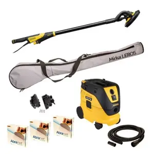 Nueva Lijadora Eléctrica de Pared y Techo Mirka LEROS 950CV de 225 mm, Tipo Jirafa, de Largo Alcance, para Alisar Paneles de Yeso - Product Image 2
