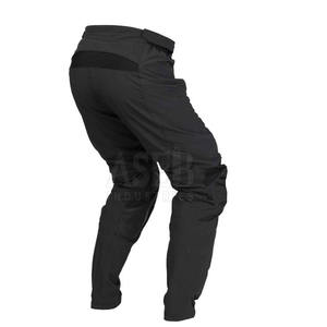 กางเกงขี่มอเตอร์ไซค์ผู้ชายเอวสูงทรงตรงผ้าฝ้ายผสมหนังแบบลำลอง ติดกระดุม ผ้าเรียบสีพื้น แห้งเร็ว ระบายอากาศได้ดี - Product Image 4