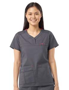 2023 meilleur Design unisexe hôpital tunique confortable à manches courtes médecins uniformes 100% coton biologique Polyester flanelle - Product Image 4