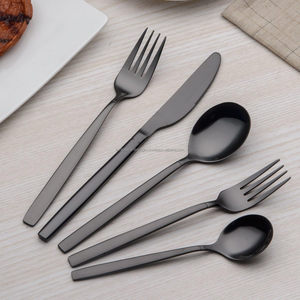Premium Handmade Mirrored Finishing Stainless Steel Flatware Set 5 Pcs Spoon Knife <b>Fork</b> For Wedding Cutlery Event Dining - Product Image 6