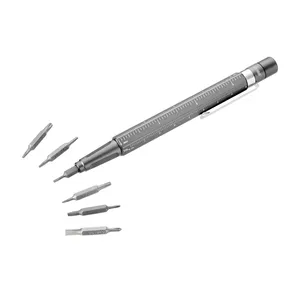 Portapenne Multifunzione Personalizzato con 13 Utensili, Kit Promozionale di Gadget per Costruzioni - Product Image 3