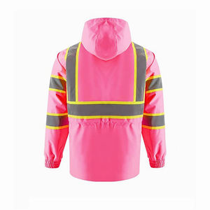 Veste de travail de sécurité réfléchissante Veste de sécurité d'hiver Impression de logo personnalisé Vestes de travail de construction réfléchissantes pour hommes - Product Image 2