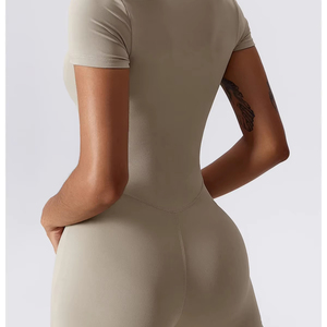 ชุดโยคะหนึ่งชิ้นสำหรับผู้หญิงบอดี้สูทบุนวมจั๊มสูทสำหรับออกกำลังกายในยิมชุดออกกำลังกายในยิมสำหรับฤดูร้อน - Product Image 1