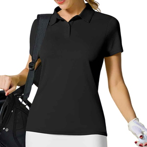 Elegant Product Breathable Excellent Quality <b>Women's</b> Short Sleeve for <b>Polo</b> <b>Shirt</b> Solid Color <b>Polo</b> <b>Shirts</b> For <b>Women's</b> - Product Image 3