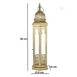 Portavelas de Metal de Lujo para Ramadán, Linterna Decorativa para el Hogar y el Jardín |   Impermeable y duradero, agrega un brillo cálido y un encanto elegante a cualquier espacio. - Product Image 4