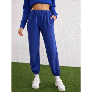 2024 haut tendance femmes coupe ajustée pantalon de survêtement respirant ample coton polaire survêtement cordon léger hiver Leggings nouveau - Product Image 1