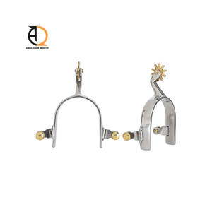 Espuelas de Equitación de Acero Inoxidable de Alta Calidad con Punta Redonda y Correas, Logotipo Personalizado, Calidad Premium - Product Image 2