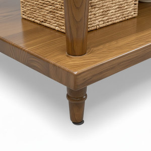 Traditional/Farmhouse Rectangular Ash Wood Living Room/Dining <b>Table</b> Set TT68258 - Product Image 4