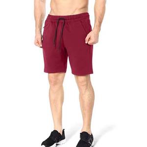 Pantalones cortos bordados de algodón y poliéster 100% para hombre, ropa con cordón de patrón sólido transpirable de secado rápido a la venta - Product Image 3