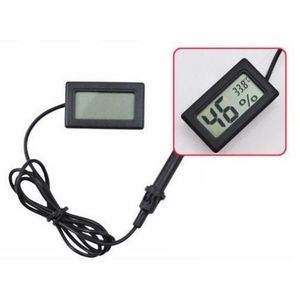 AEK-Tech TPM-30 Hygromètre thermomètre numérique à sonde LCD noire pour une utilisation en intérieur et en extérieur - Product Image 2