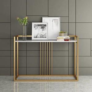 GAZA Modern Design <b>Decorative</b> <b>Table</b> Stone Top and Iron Frame Model CST028 - Product Image 4