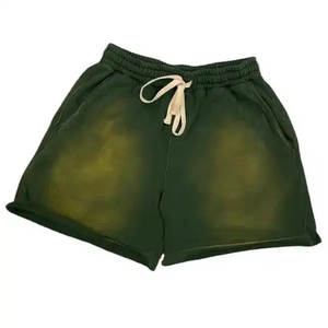 Conjunto de pantalones cortos holgados para hombre más vendidos Suministro directo de fábrica Diseño de lavado ácido de secado rápido 100% algodón High Street Style - Product Image 5