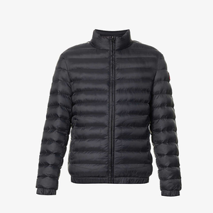 Blouson d'hiver matelassé pour homme avec col montant, fermeture éclair frontale et poches, couleur personnalisable, style streetwear, en promotion - Product Image 1