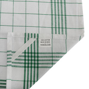 100% paños de limpieza de cocina de algodón con patrón de cuadros cuadrados tejidos Toallas de cocina para uso doméstico - Product Image 5