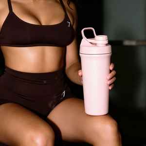 Bouteille de shaker à protéines à large ouverture sans BPA de 26 oz |   Thermos isotherme en acier inoxydable 304 avec poignée, isolation thermique 12-24h - Product Image 6