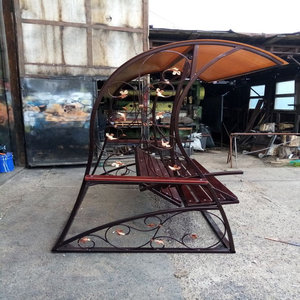 Balançoires de jardin élégantes en fer incurvé du mobilier d'extérieur durable du Vietnam pour les sièges - Product Image 4