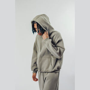 Sweat-shirt et pantalon de survêtement pour homme, style streetwear urbain, épaules tombantes, molleton de coton 500 GSM, coupe ample, mode décontractée, OEM, étiquette privée - Product Image 3