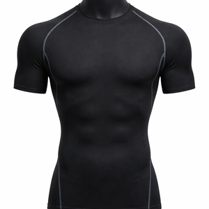 Camiseta de compresión para hombre, ropa deportiva de secado rápido para gimnasio, camiseta ajustada para correr, camiseta transpirable para entrenamiento físico - Product Image 1