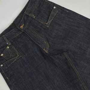 Vaqueros de mezclilla de algodón sin agua para hombre MS Handicraft, talla personalizada, cierre de botones, estilo moderno desgastado - Product Image 3