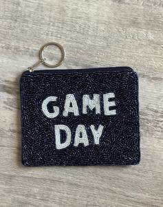 Chapeau de cowboy unique fait à la main avec des perles, pochette à monnaie pour le jour du match, chapeau de cowboy bleu avec fermeture éclair, trousse de maquillage avec des perles de verre, accessoire cadeau sportif - Product Image 3