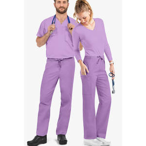 Venta caliente antiarrugas lavable suave tela enfermera Hospital uniforme Scrub Top médico Scrubs para hombres Scrubs Sets para médico - Product Image 3