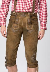 Derniers shorts bavarois allemands en cuir véritable Lederhosen Shorts TT-0022 - Product Image 2