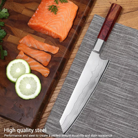 Ensemble de couteaux de chef professionnels de style Damas 2023, couteaux de cuisine écologiques de haute qualité personnalisés, 5 pouces, acier au carbone, bois