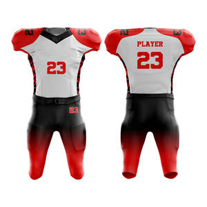 Nueva llegada conjunto de fútbol americano de talla grande de secado rápido hecho a medida diseño OEM uniforme de fútbol americano - Product Image 5