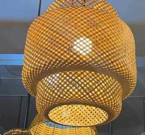 High Quality Handcrafted <b>Bamboo</b> Hanging Lamp Eco-friendly <b>Bamboo</b> Pendant <b>Light</b> - Product Image 3