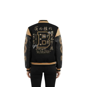 Chaqueta Universitaria Unisex Premium con Forro Acolchado Cálido y Resistente para Clima Frío, Uso en Equipos, Bordado Personalizado para Equipos Escolares - Product Image 2