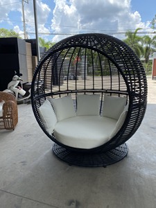 Cama Moderna de Ratán Sintético PRSB-EG, Modelo Apple Love, para Apartamentos, Exteriores, Hoteles, Salas de Estar, Villas, Dormitorios, Parques y Aplicaciones al Aire Libre - Product Image 4