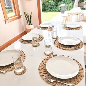 Recién llegado, manteles individuales de jacinto de agua, variedad de tamaños, placas de cargador tejidas a mano personalizadas, decoraciones de mesa de artesanos de Vietnam - Product Image 3