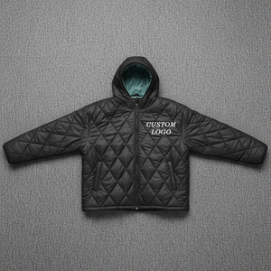 Haute qualité 100% Nylon léger Streetwear fermeture éclair veste à bulles grande taille coupe ample coupe-vent et imperméable veste bouffante - Product Image 1