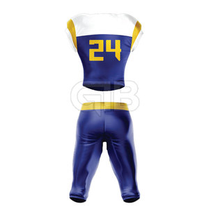 Uniforme de football américain respirant de haute qualité à bas prix, fabriqué en 100 % polyester avec couleurs et logo personnalisables - Product Image 5